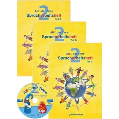 2. Schuljahr, Spracharbeitshefte (Teil A, B, C), 3 Hefte m. CD-ROM