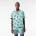 Lacoste Риза с къс ръкав Lacoste Men's Globe Print Cotton Short Sleeve Relaxed Fit Shirt - Mint/Black