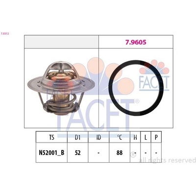 Termostat, chladivo FACET 7.8312 (78312)
