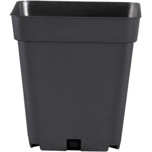  Квадратна черна саксия 1L - 10.3x10.3cm