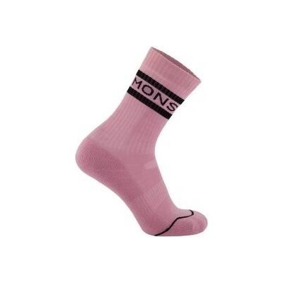 Mons Royale Signature Crew Sock ružová