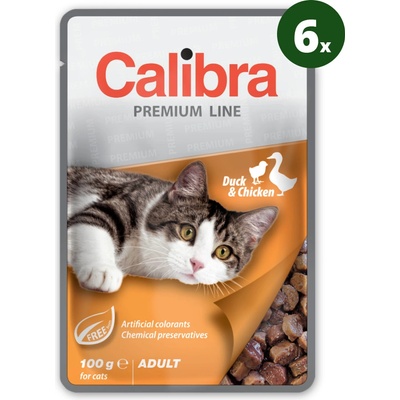 Calibra Cat Premium Adult Duck & Chicken 6 x 100 g