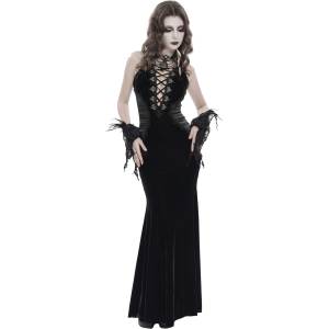 Devil fashion дамски дълги рокли DEVIL FASHION - Gothic Reverie - черни - SKT25301