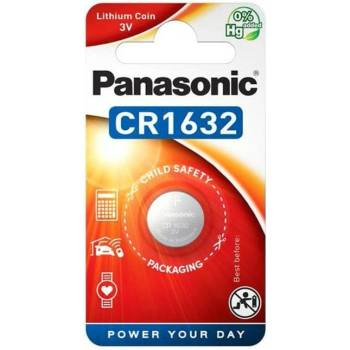 Panasonic Батерия литиева Panasonic CR-1632EL/1B, CR1632, 3V, 1бр (CR-1632EL/1B)