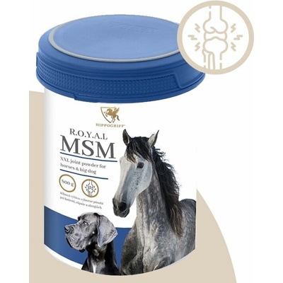 Hippogriff R.O.Y.A.L MSM-XXL kĺbová výživa pre kone a veľké plemená psov 800 g
