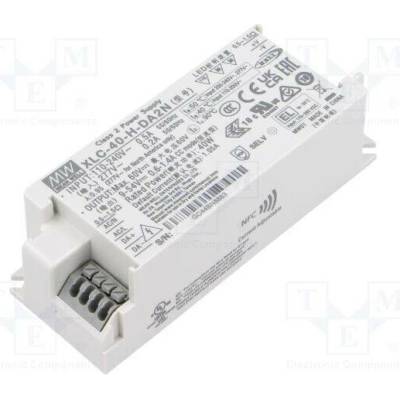 MEAN WELL XLC-40-H-DA2N Napájecí zdroj: spínaný; LED; DALI 2; 40W; 9÷54VDC; 600mA÷1,4A