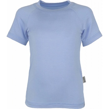 Crawler Bambusové tričko krátký rukáv kulatý výstřih dětské Světle modrá
