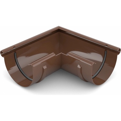 Covernit Plastový roh žľabu vonkajší PVC 75 mm hnedá