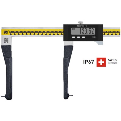 Microtech Дигитален шублер за измерване на вътрешни канали Microtech WIRELESS SwissMet - IP67, 1000 мм, 0, 01 мм (141310154)