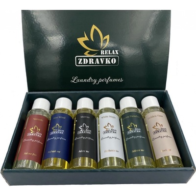 Zdravko Relax parfémy na praní 6 x 100 ml dárkové balení 120 PD