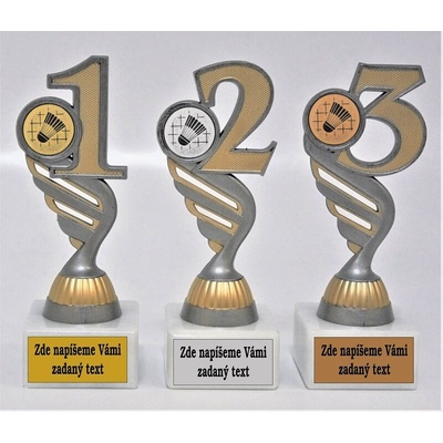 VIZINGR Badminton trofeje P401-3.22-830-34