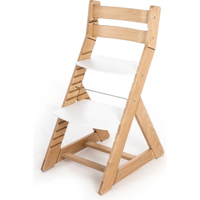 Hajdalánek Rostoucí židle Alma standard dub světlý / bílá