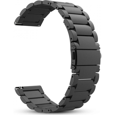 Techsuit Watchband 20mm (W010) - Samsung Galaxy Watch 4/5/Active 2, Huawei Watch GT 3 (42mm)/GT 3 Pro (43mm) - Black KF238585