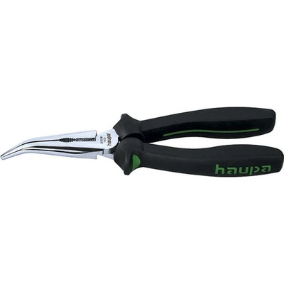 210397 Kleště telefonní dlouhé zahnuté 160 mm, natočení konce 45°, DIN ISO 5745, Haupa – Zboží Dáma