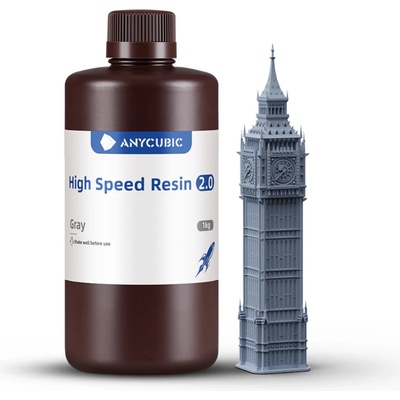 AnyCubic Rychleschnoucí šedý 1kg – Zboží Živě