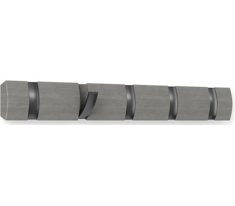 Umbra Flip 5 háčků šedý / cínový