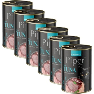 Dolina Noteci Консерва Piper Cat Sterilised с риба тон 6 x 400 г