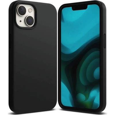 Ringke Soft Silicone Case - силиконов (TPU) калъф за iPhone 14 (черен)
