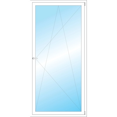 OKNA HNED Plastové okno 102x210 cm bílé otevíravé a sklopné pravé