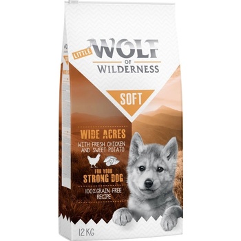 Wolf of Wilderness Junior Soft Wide Acres kuracie 2 x 12 kg