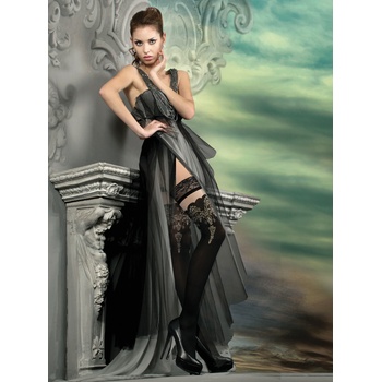 Image 1 of Ballerina's Secret Art. 220 Hold Ups Skin-Black L/XL