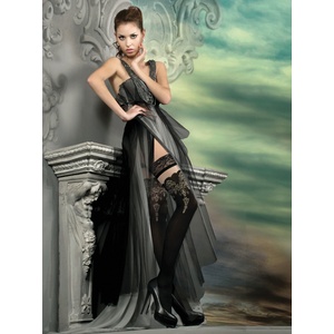 Ballerina's Secret Art. 220 Hold Ups Skin-Black L/XL