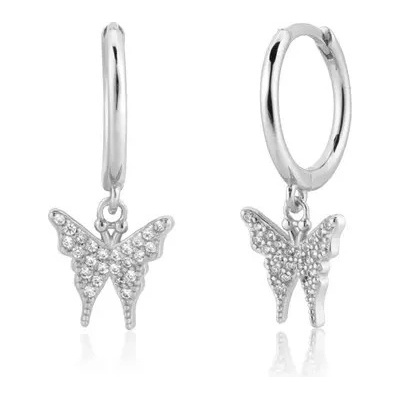 Majya stříbrné náušnice LITZY 10391