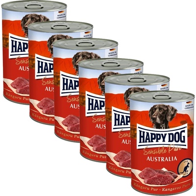 Happy Dog Sensible Pure Australia 6 x 400 г / кенгуру