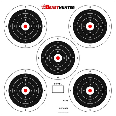 Terče Beast Hunter 14x14cm 5-target - 100ks – Zboží Dáma
