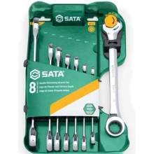 SATA Tools SATA ST08007ASJ Dvojité - oboustranné ráčnové klíče 8 ÷ 19 mm (Sada 8 dílů)