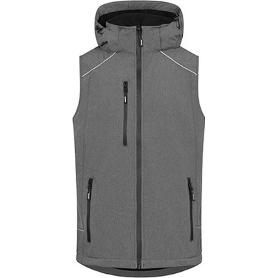 Promodoro pánska softshellová vesta E7840 heather grey