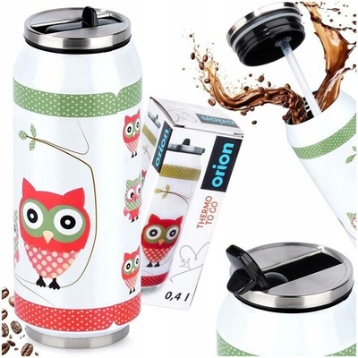 Orion termoska plechovka nerez 400 ml Sova