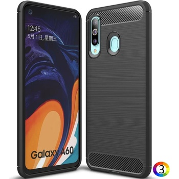 Image 1 of Samsung Galaxy A60 Удароустойчив Carbon Fiber Калъф и Протектор