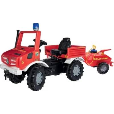 Rolly Toys Педално тракторче Unimog пожарникари с помпа