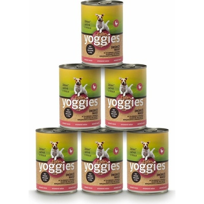 Yoggies hydinová so zeleninou a ovsenými vločkami 6 x 400 g