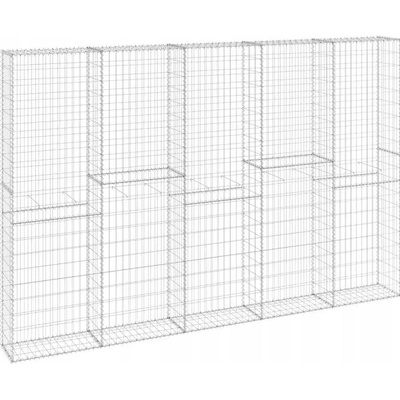 zahrada-XL Gabionová zeď s víky pozinkovaná ocel 300 x 30 x 200 cm