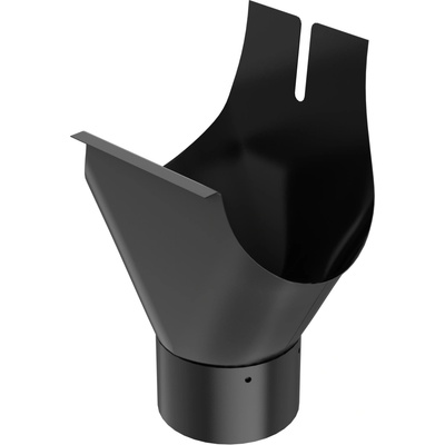 Bryza STAL Odkvapový vývod 125 mm čierny