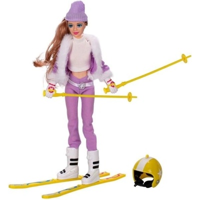 Mikro Скиорска кукла 29см с аксесоари 2 цвята