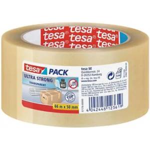 tesa Опаковъчна лента, 50 mm x 66 m, TESA "Ultra Strong", прозрачна 57176-00000-09/08 (57176-00000-09/08)