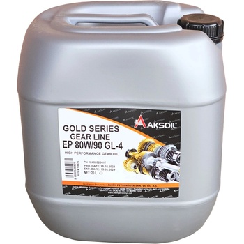 Aksoil gold series ultra gear line ep 80w-90 gl-4 20l