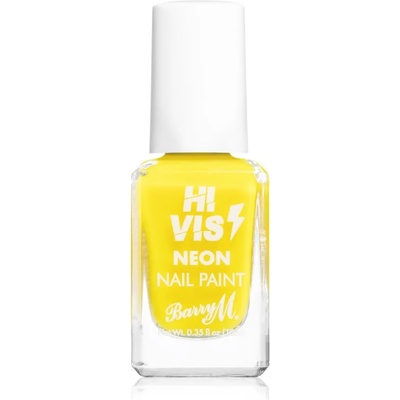 Barry M Hi Vis Neon лак за нокти цвят Yellow Flash 10ml