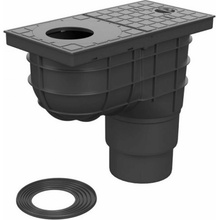 Chuděj Kanalizačná vpusť spodná Standard D110 / 125 čierna