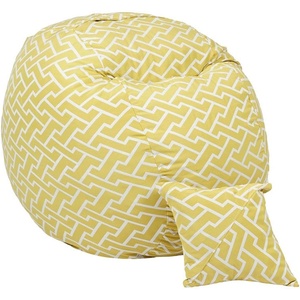 PUFRELAX Комплект Барбарон и декоративна възглавница, 450л. Matusalem, Zippity Yellow, Перящ се калъф, Подходящ за деца, Пълнеж с микс от мемори пяна и дунапрен, Гама Premium (PUF-M-MP-PT-ZIY) - topmall