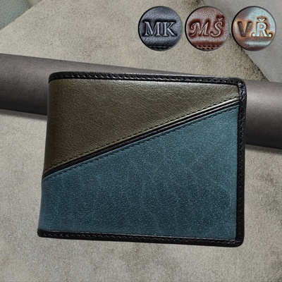 ARTEMO Dejte peněžence svůj podpis vlastní monogram na míru. Prémiová pánská kožená peněženka OSKAR MASTER LEATHER