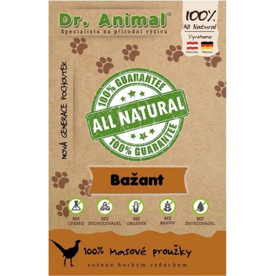 Dr. Animal bažant masové proužky 80 g