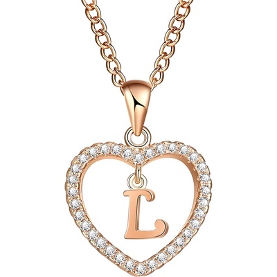 HARAHU Колие Писмо - l / Златно kp5195 (5195)