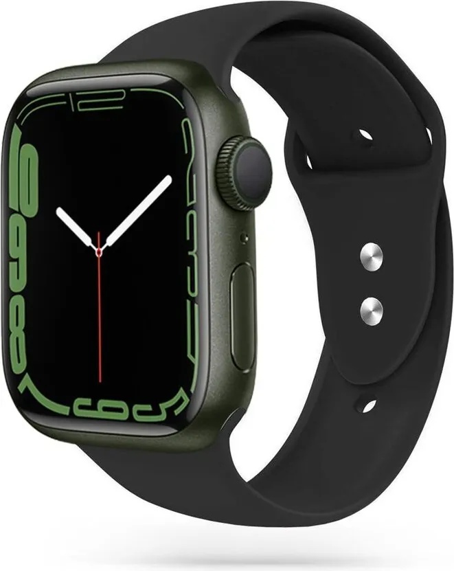Tech-Protect Силиконова каишка за Apple Watch 4 / 5 / 6 / 7 / 8 / SE (38/40/41 mm) от Tech-Protect IconBand - Черен (5906735412864)