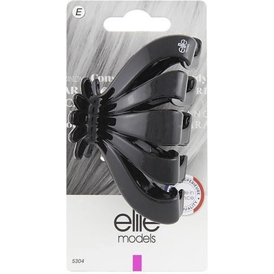Skřipec do vlasů Elite Models hnědý, šíře 8cm