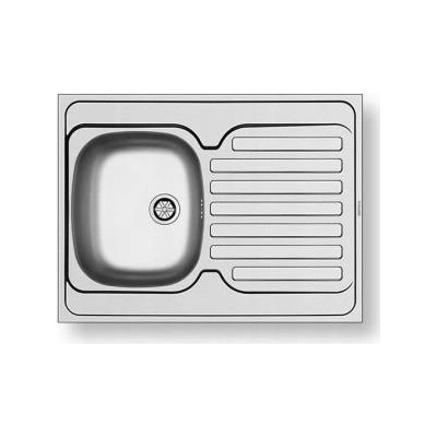 Pyramis INTL sink 80x60 1B1D smooth steel