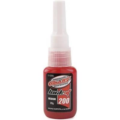 Лепило Team Corally - Lock-it 200 - Screw Fix - Medium - Red - 20gr C-13095 (C-13095)